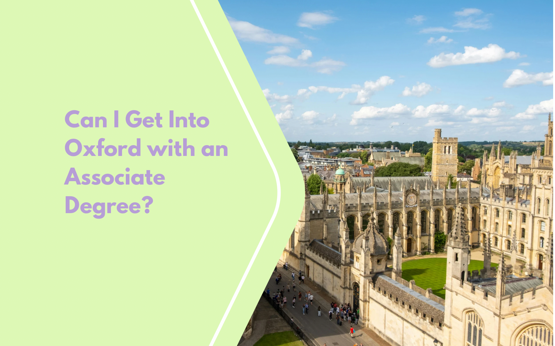 Can I Get Into Oxford with an Associate Degree?